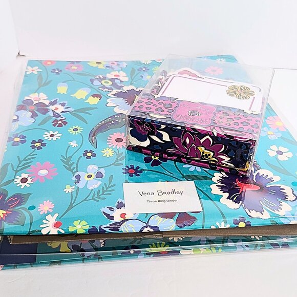 Vera Bradley Floral Stationery Set - 3 ring binder and stationary set - Picture 5 of 9
